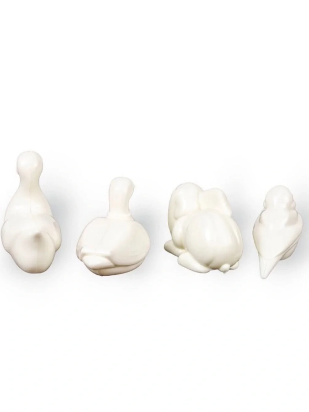 BULLSEYE PLAYROUND NWT 4pc ceramic bunny, duck, bird